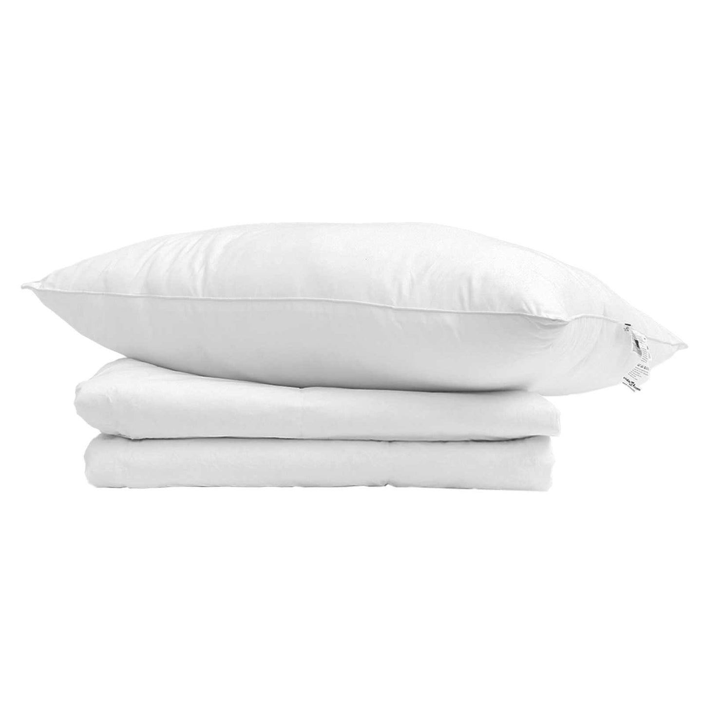 vidaXL Sommerdecke mit Kissen 2 pcs Weiß Daunenfeder