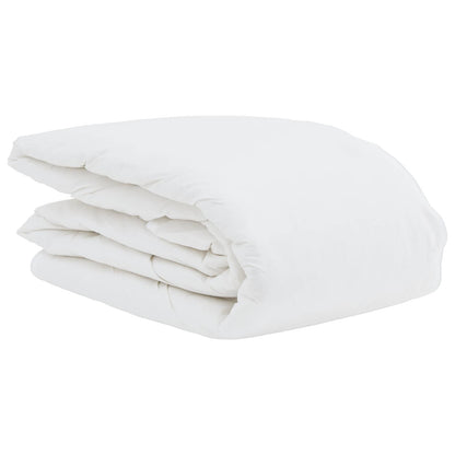 vidaXL Sommerdecke mit Kissen 2 pcs Weiß Daunenfeder