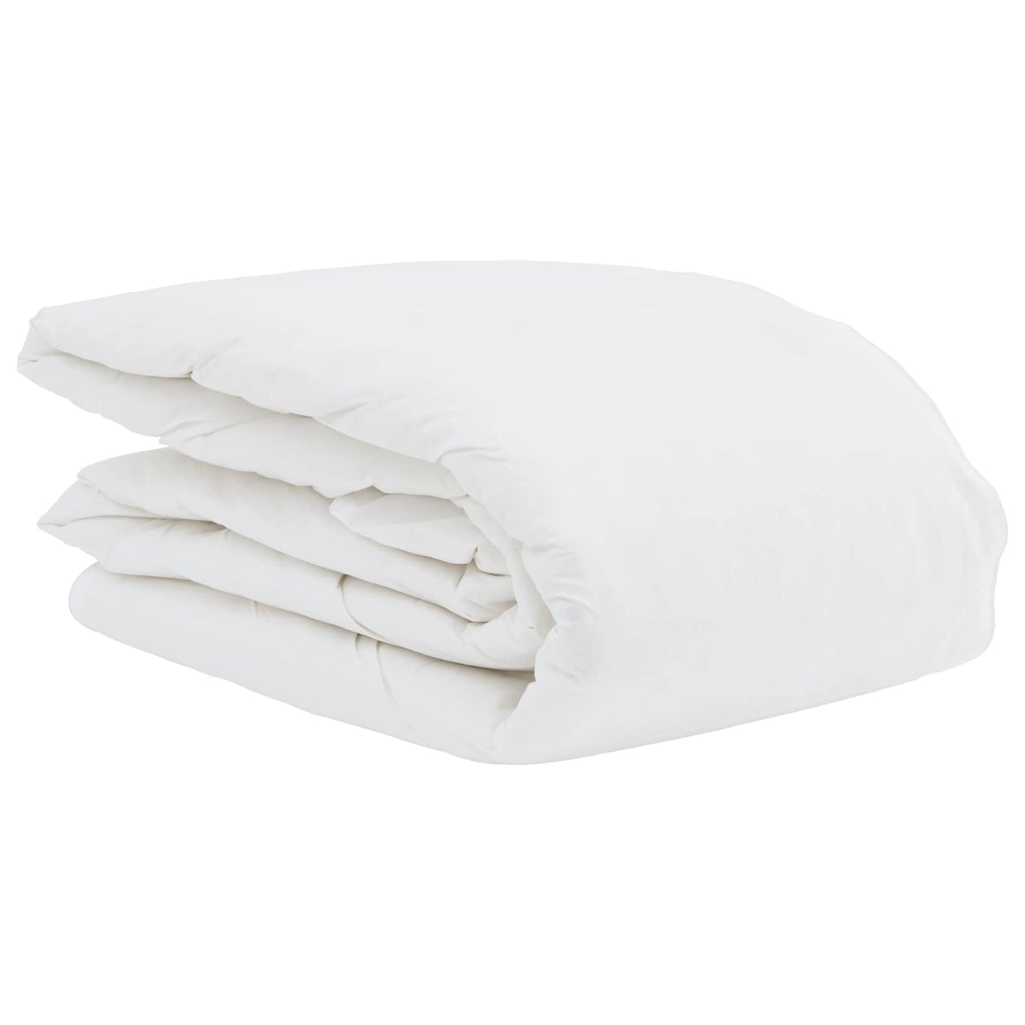 vidaXL Sommerdecke mit Kissen 2 pcs Weiß Daunenfeder