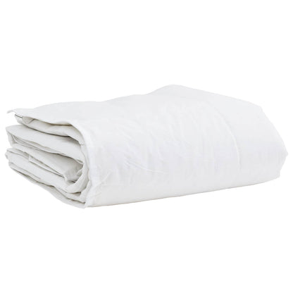 vidaXL Winterbettdecke mit Kissen 2 pcs Weiß Daunenfeder