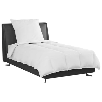 vidaXL Couette 2 en 1 avec oreiller 2 pcs Blanc Plumes et duvet
