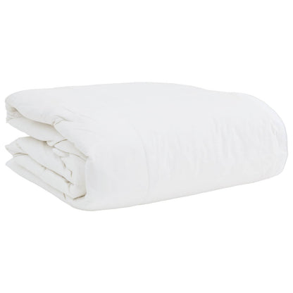 vidaXL Couette 2-en-1 avec oreillers 2 pcs Blanc Plumes et duvet