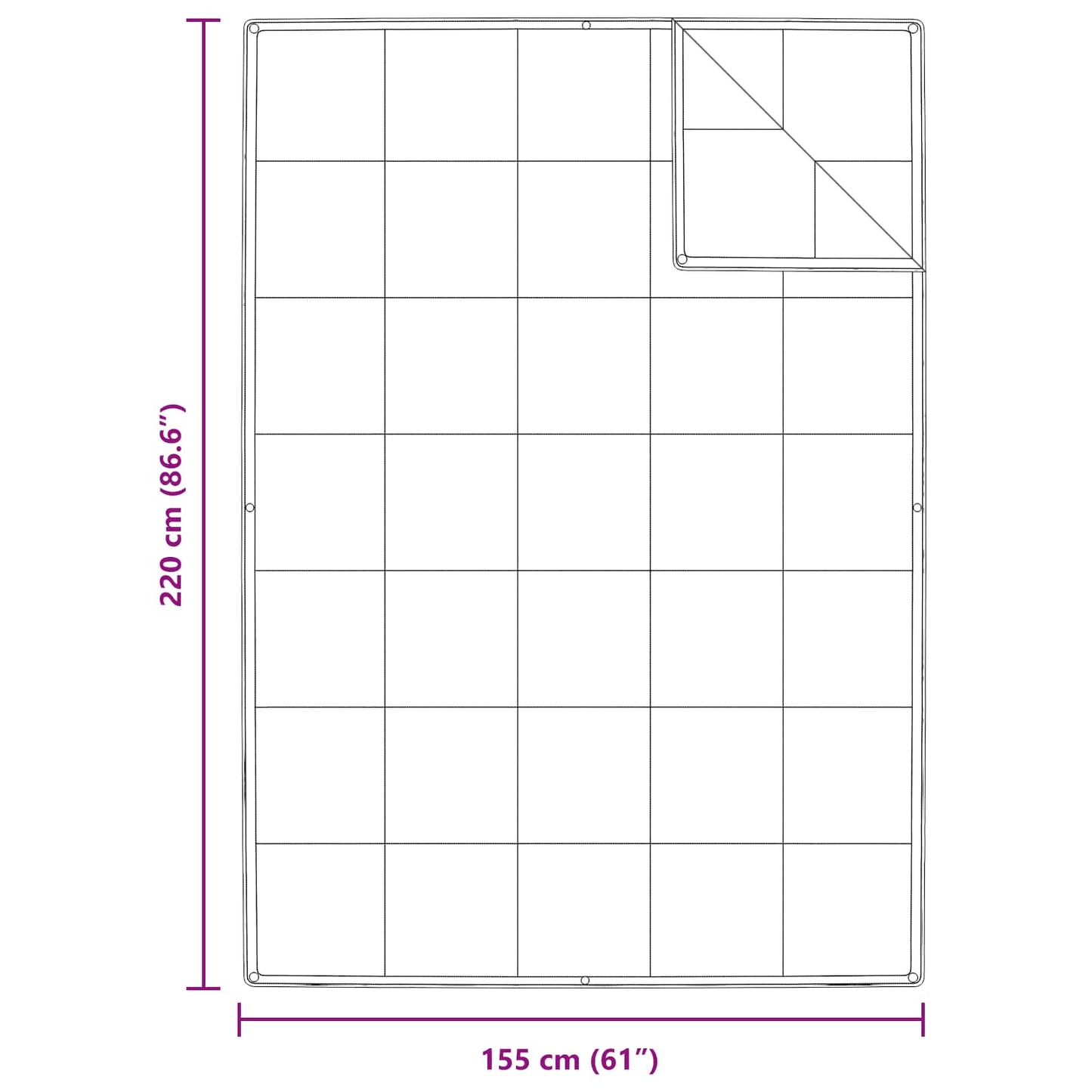 2-in-1 Bettdecke mit Kissen 2 pcs Weiß Daunenfeder