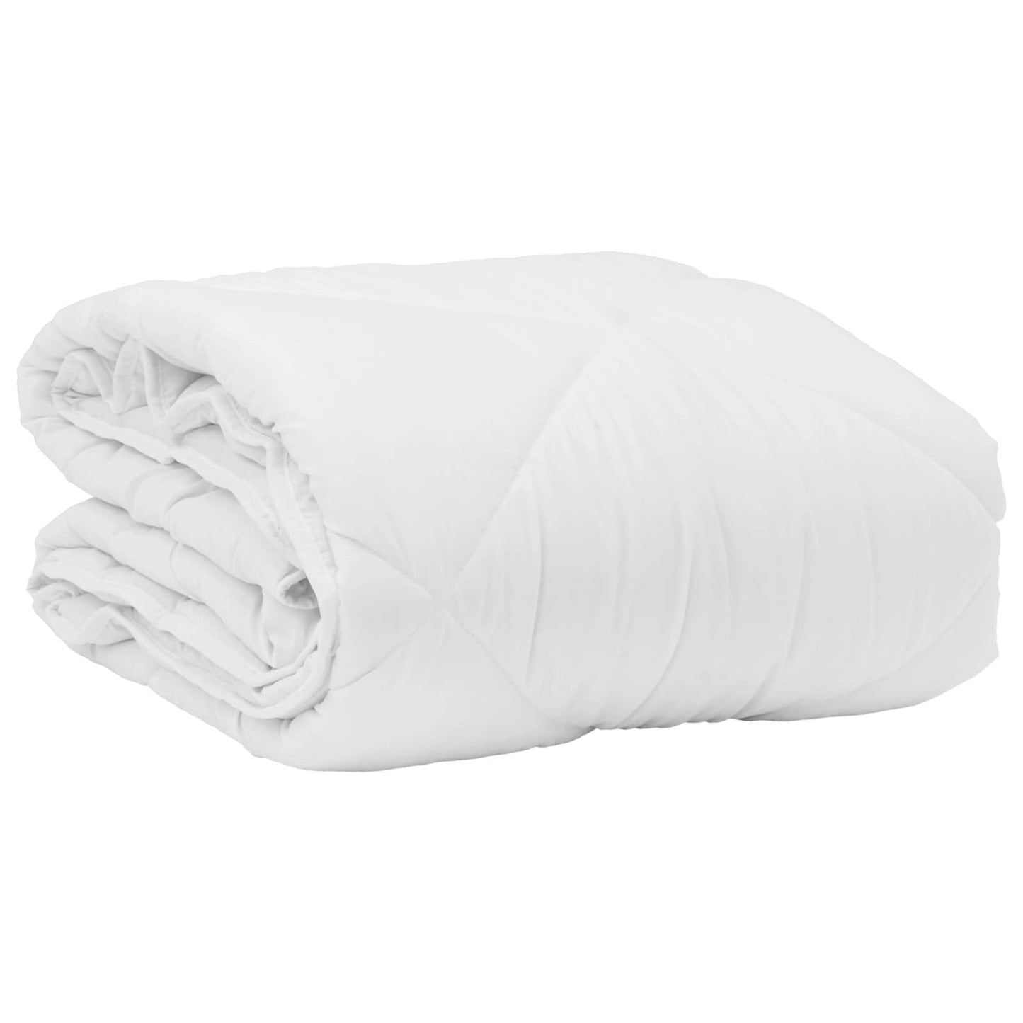 vidaXL Couette d'été avec oreiller 2 pcs Blanc Microfibre