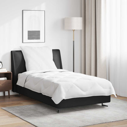 vidaXL Couette d'été avec oreiller 2 pcs Blanc Microfibre