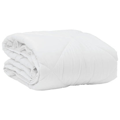 vidaXL Couette d'été avec oreiller 2 pcs Blanc Microfibre