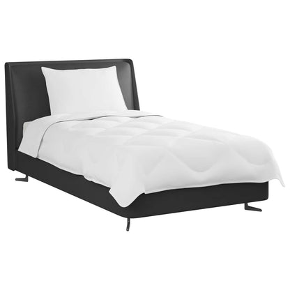 vidaXL Couette d'été avec oreiller 2 pcs Blanc Microfibre