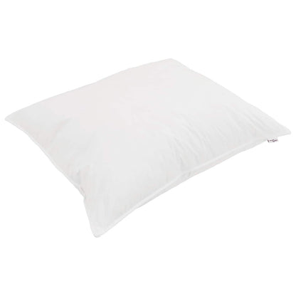 vidaXL Couette d'été avec oreiller 2 pcs Blanc Microfibre