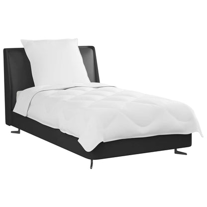 vidaXL Couette d'été avec oreiller 2 pcs Blanc Microfibre