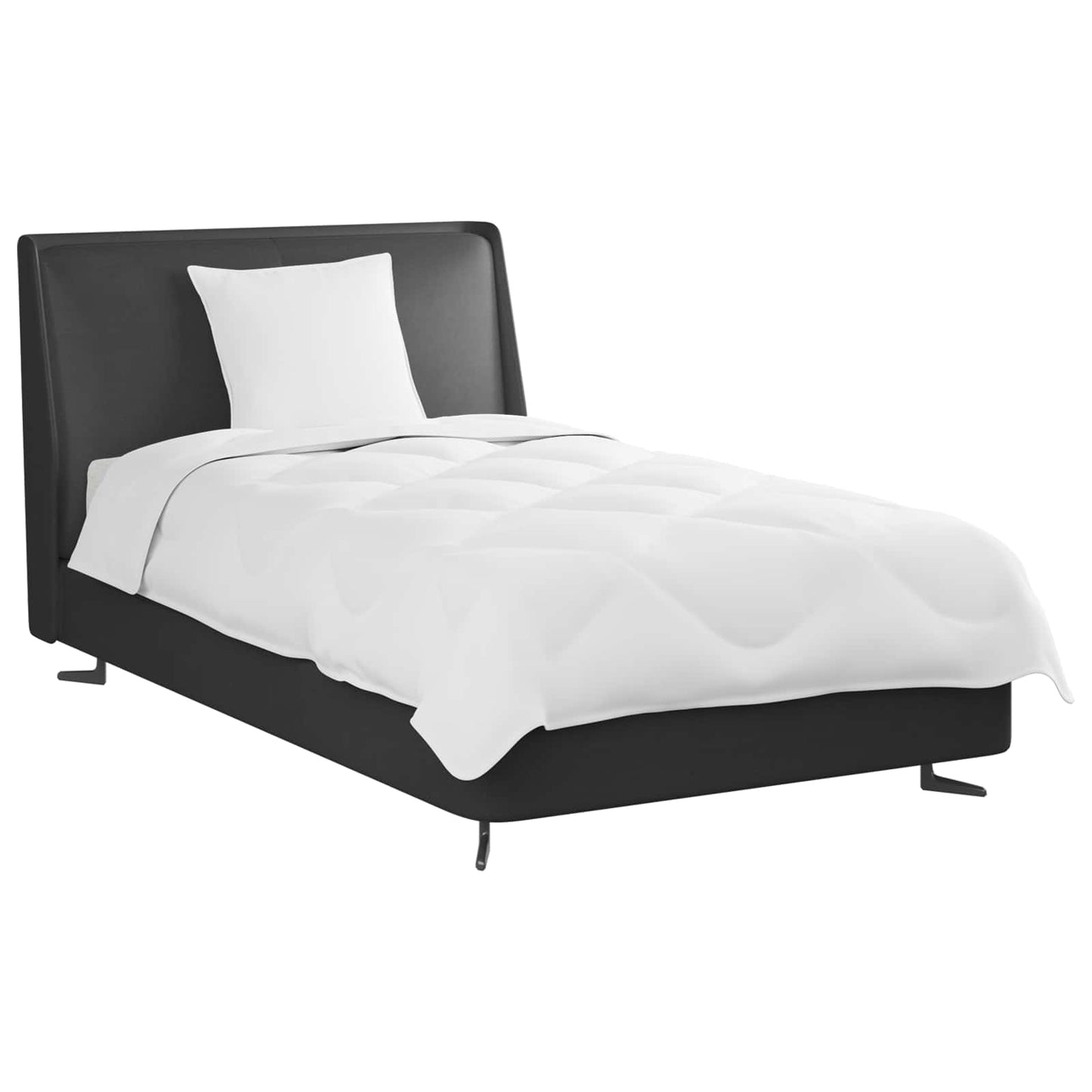 vidaXL Couette d'été avec oreiller 2 pcs Blanc Microfibre