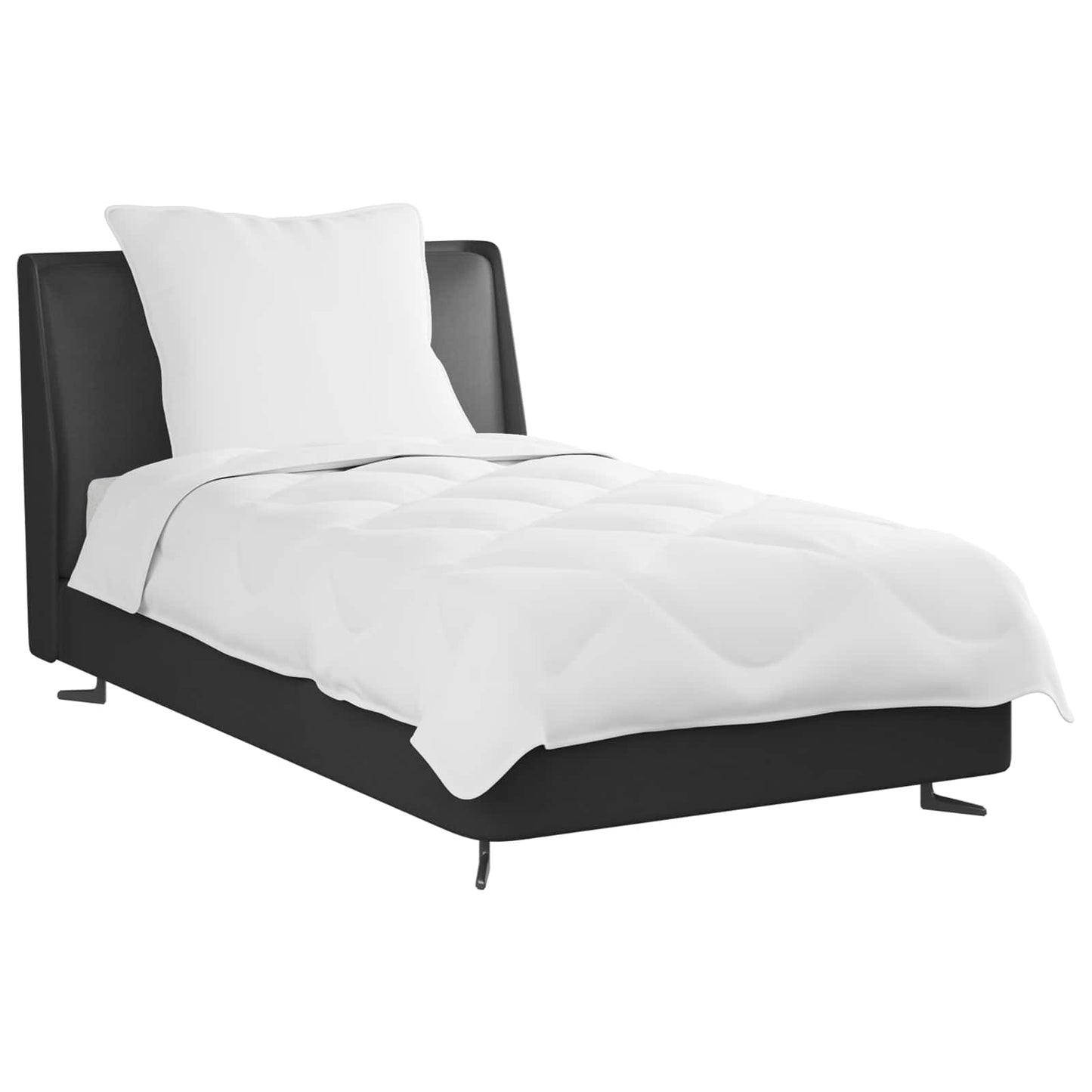 vidaXL Sommerdecke mit Kissen 2 pcs Weiß Mikrofaser