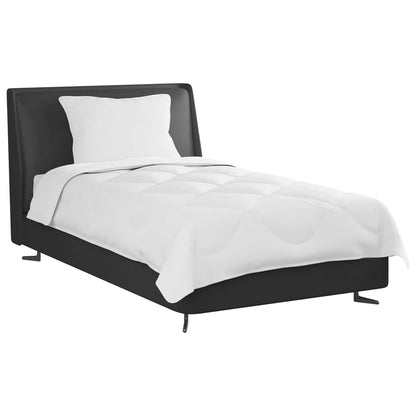 Ganzjahresbettdecke mit Kissen 2 pcs Weiß Mikrofaser