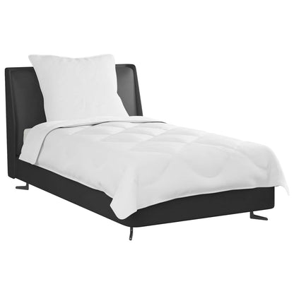 Ganzjahresbettdecke mit Kissen 2 pcs Weiß Mikrofaser