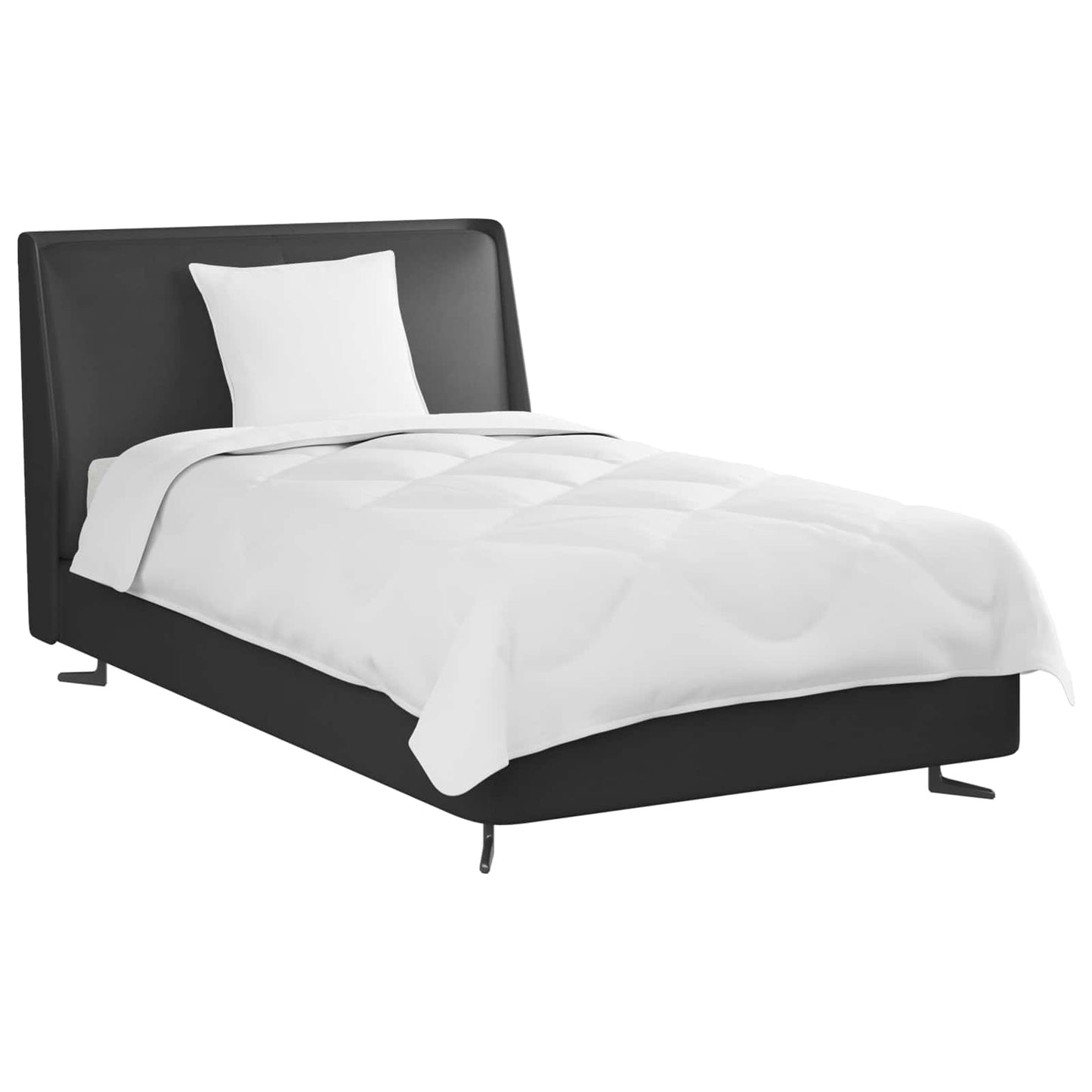 Ganzjahresbettdecke mit Kissen 2 pcs Weiß Mikrofaser