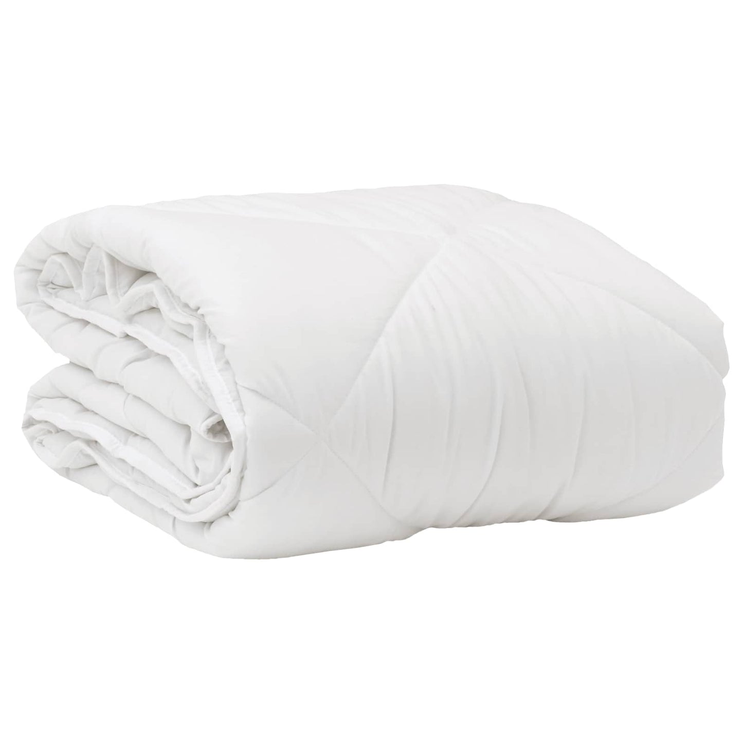 vidaXL Bettdecke mit Kissen 2 pcs Weiß Mikrofaser