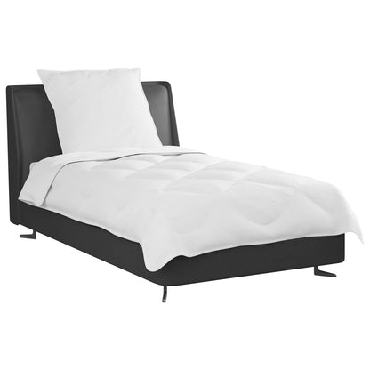 Bettdecke mit Kissen 2 pcs Weiß Mikrofaser