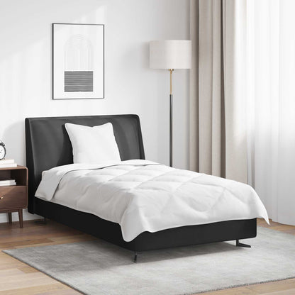 Bettdecken Set mit Kissen 2 pcs Weiß Mikrofaser