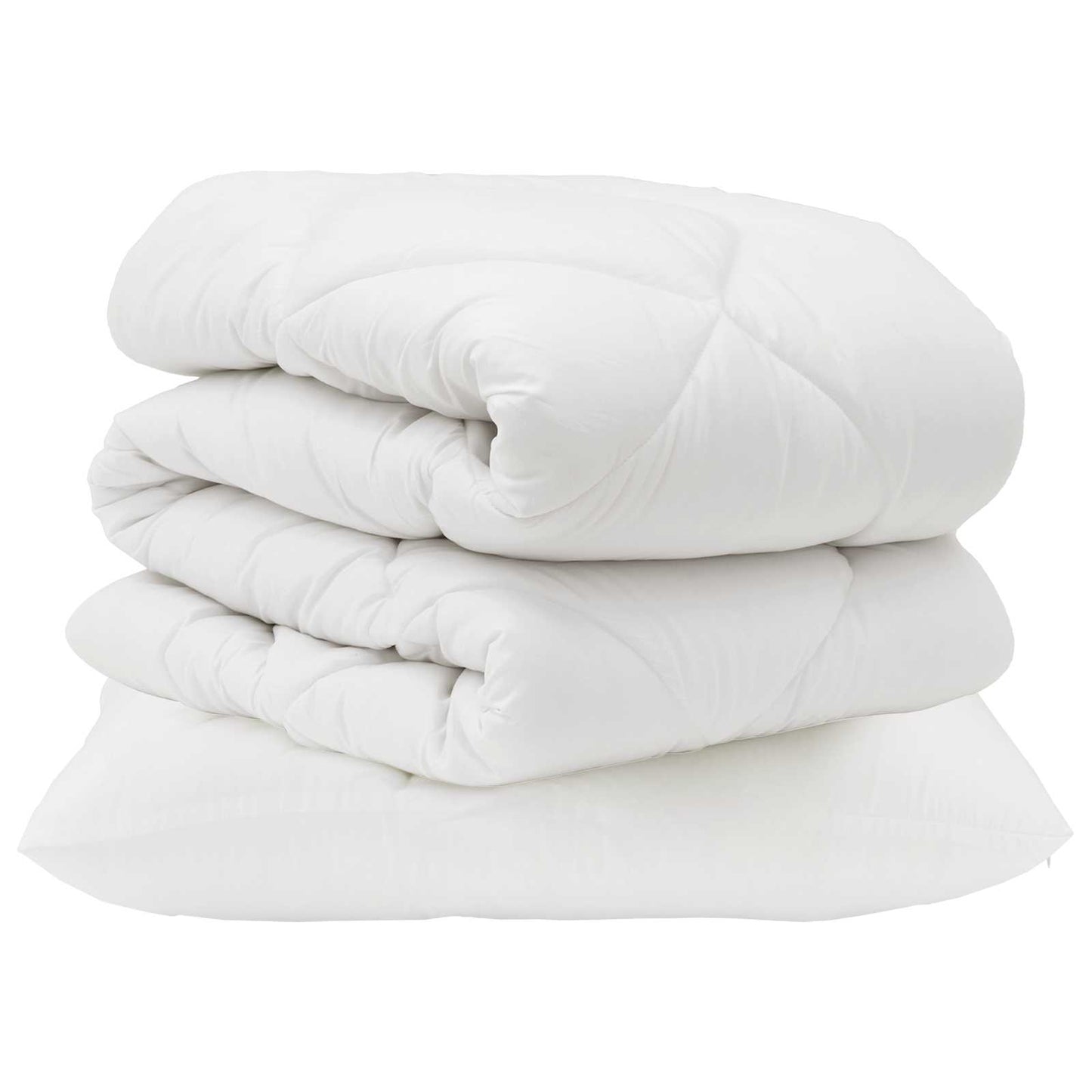 vidaXL Parure de lit avec oreiller 2 pcs Blanc Microfibre