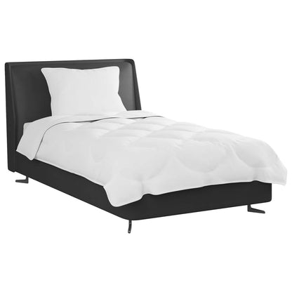 Bettdecken Set mit Kissen 2 pcs Weiß Mikrofaser