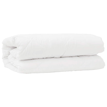 vidaXL Bettdecken Set mit Kissen 2 pcs Weiß Mikrofaser