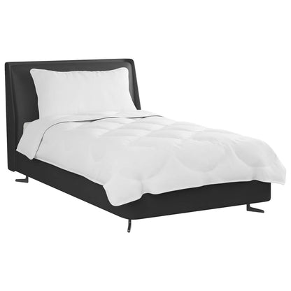 vidaXL Parure de lit avec oreiller 2 pcs Blanc Microfibre