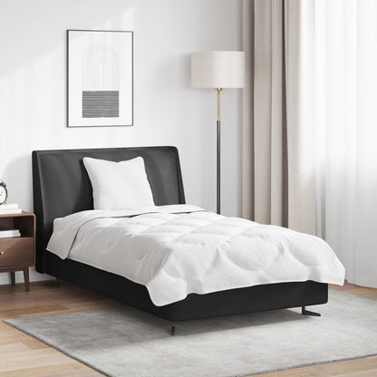 Bettdecken Set mit Kissen 2 pcs Weiß Mikrofaser