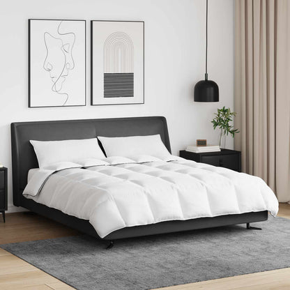 Winterbettdecke mit Kissen 3 pcs Weiß Daunenfeder