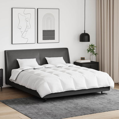 Winterbettdecke mit Kissen 3 pcs Weiß Daunenfeder