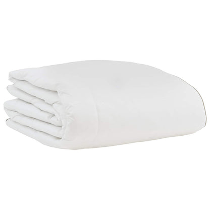 vidaXL Winterbettdecke mit Kissen 3 pcs Weiß Daunenfeder