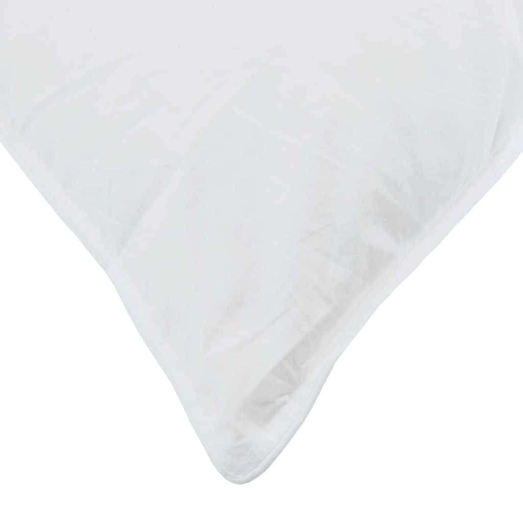 vidaXL Winterbettdecke mit Kissen 3 pcs Weiß Daunenfeder