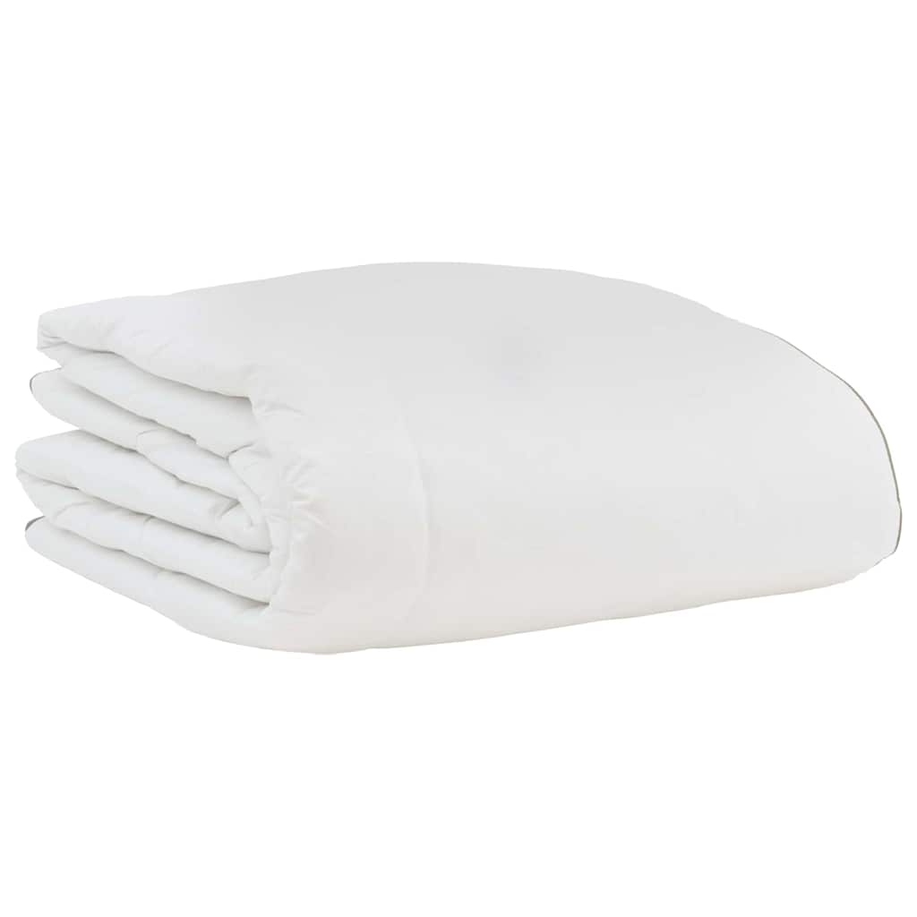vidaXL Winterbettdecke mit Kissen 3 pcs Weiß Daunenfeder