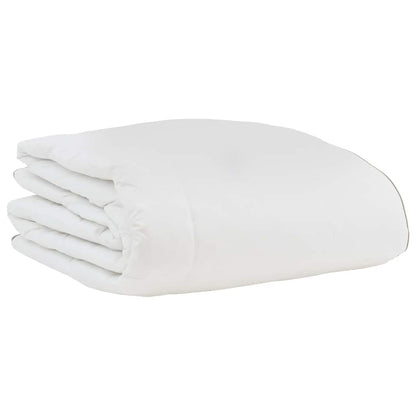 vidaXL Winterbettdecke mit Kissen 3 pcs Weiß Daunenfeder