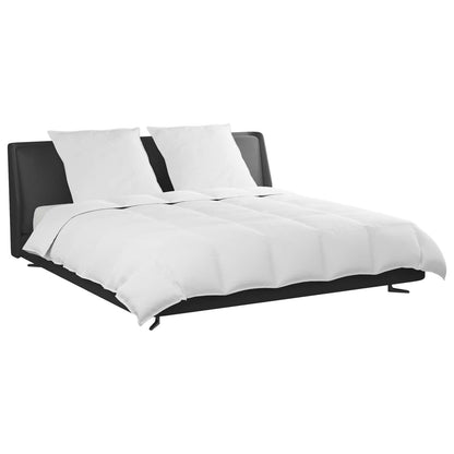 vidaXL Ensemble de housses de couette avec oreillers 3 pcs Blanc Plume et Duvet
