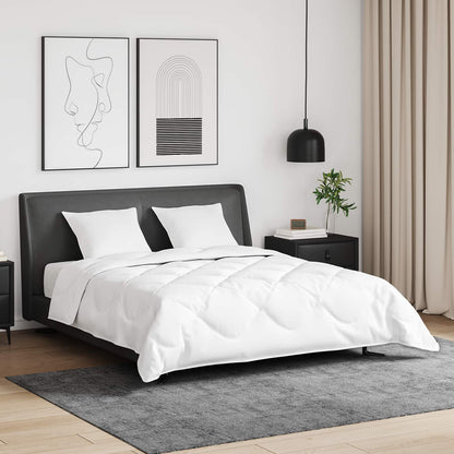 vidaXL Ensemble de housses de couette avec oreillers 3 pcs Blanc Plume et Duvet