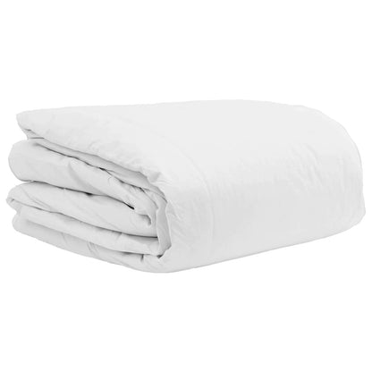 vidaXL Ensemble de housses de couette avec oreillers 3 pcs Blanc Plume et Duvet