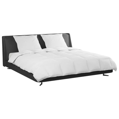 Bettdecken Set mit Kissen 3 pcs Weiß Daunenfeder