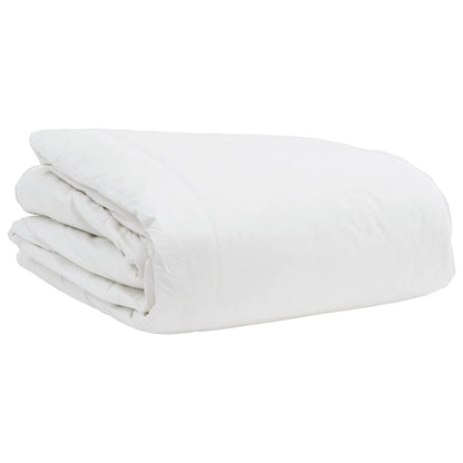 vidaXL Ensemble de housses de couette avec oreillers 3 pcs Blanc Plume et Duvet