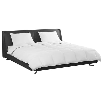 vidaXL Ensemble de housses de couette avec oreillers 3 pcs Blanc Plume et Duvet
