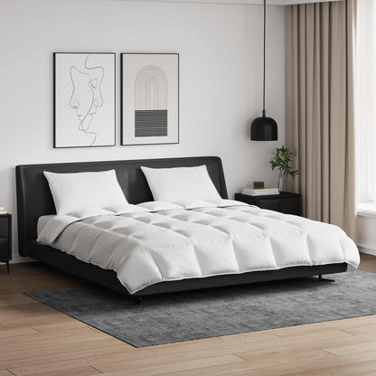 vidaXL Ensemble de housses de couette avec oreillers 3 pcs Blanc Plume et Duvet