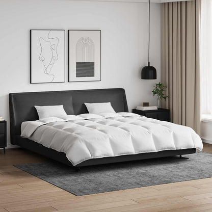 Bettdecken Set mit Kissen 3 pcs Weiß Daunenfeder