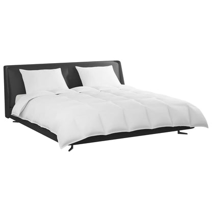 vidaXL Ensemble de housses de couette avec oreillers 3 pcs Blanc Plume et Duvet