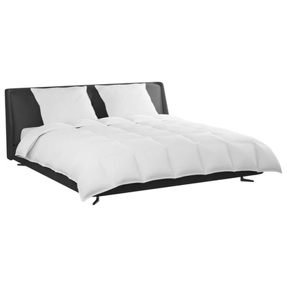 Bettdecken Set mit Kissen 3 pcs Weiß Daunenfeder