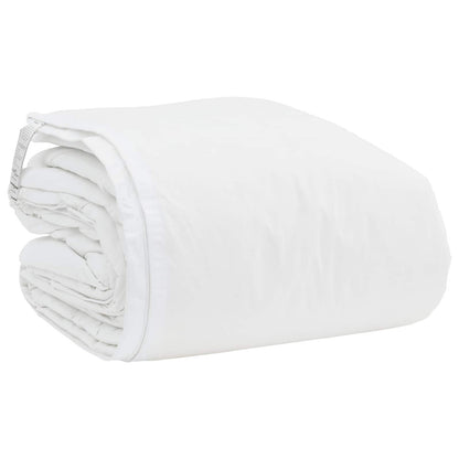 Bettdecken Set mit Kissen 3 pcs Weiß Daunenfeder