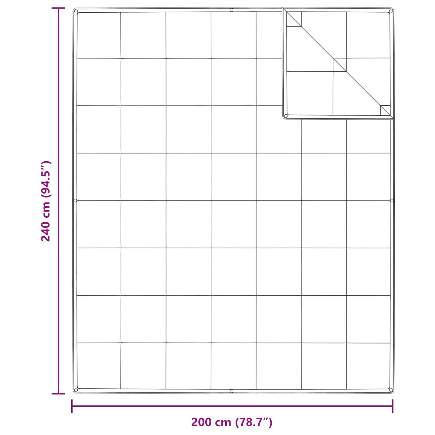 Bettdecken Set mit Kissen 3 pcs Weiß Daunenfeder