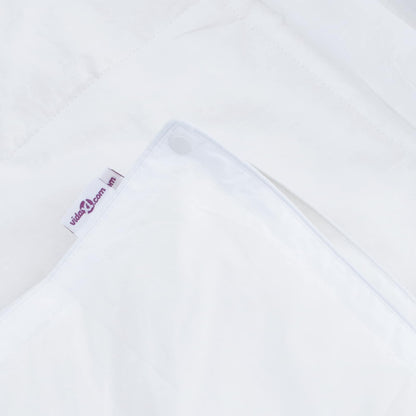 vidaXL Ensemble de housses de couette avec oreillers 3 pcs Blanc Plume et Duvet