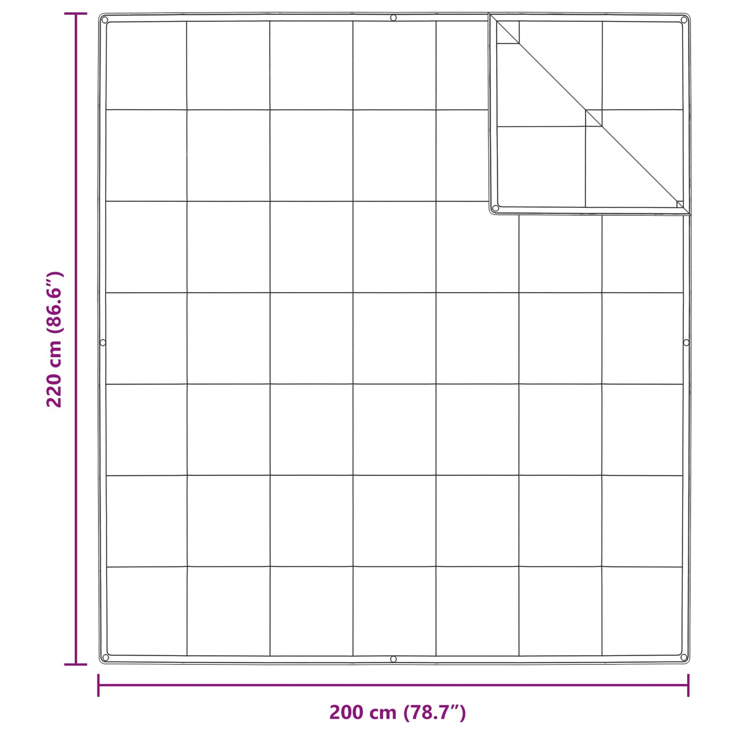 Bettdecken Set mit Kissen 3 pcs Weiß Daunenfeder