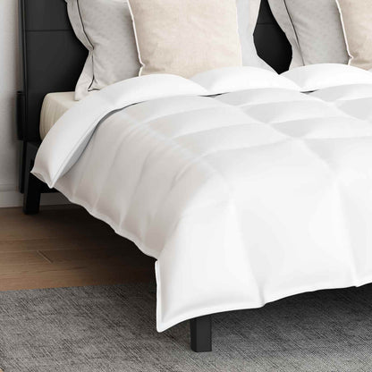 vidaXL Ensemble de housses de couette avec oreillers 3 pcs Blanc Plume et Duvet