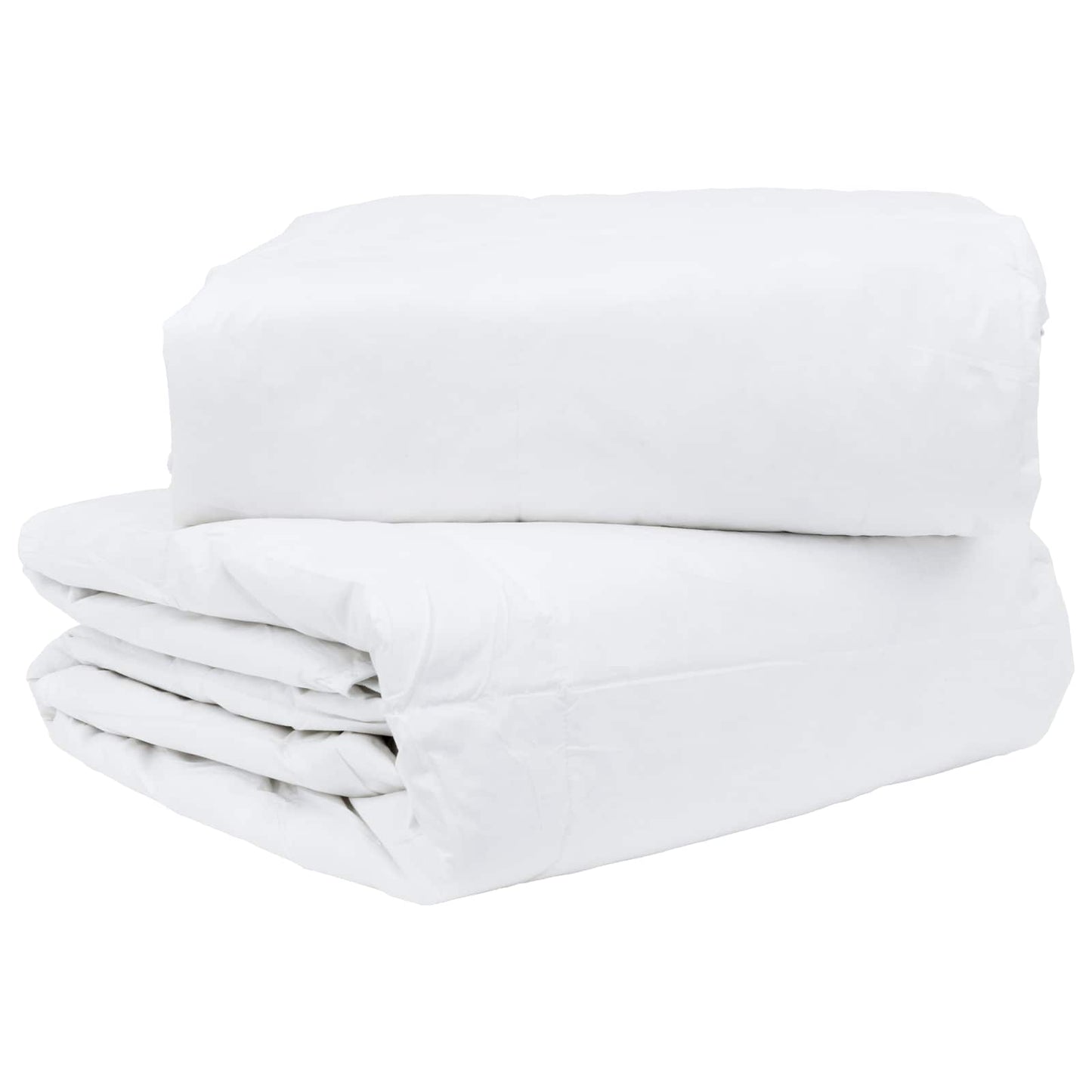 vidaXL Ensemble de housses de couette avec oreillers 3 pcs Blanc Plume et Duvet