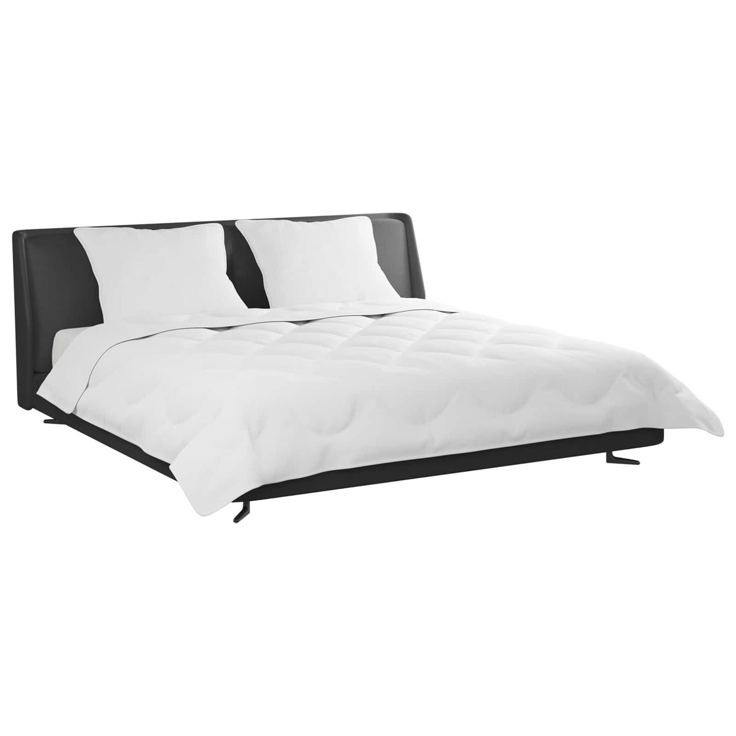 vidaXL Sommerdecke mit Kissen 3 pcs Weiß Mikrofaser