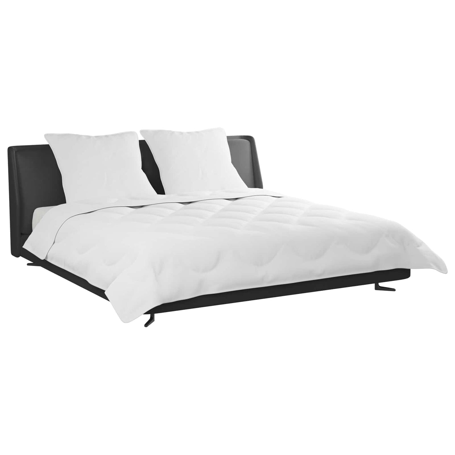 vidaXL Sommerdecke mit Kissen 3 pcs Weiß Mikrofaser